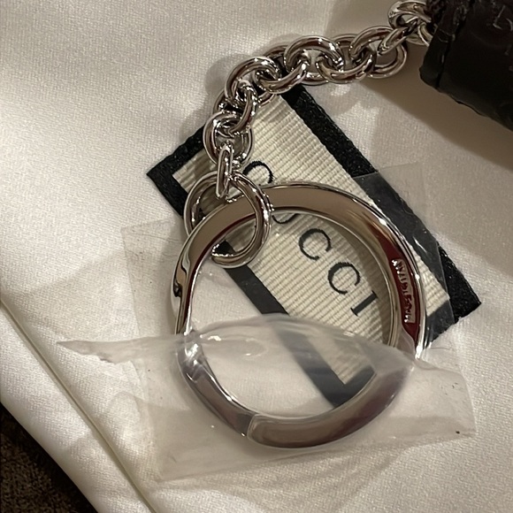 ❤️SOLD❤️BNWT Authentic Gucci Guccissima Key Chain Card Case Wallet - Picture 7 of 9